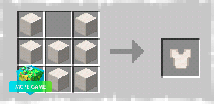 Armor made of quartz blocks