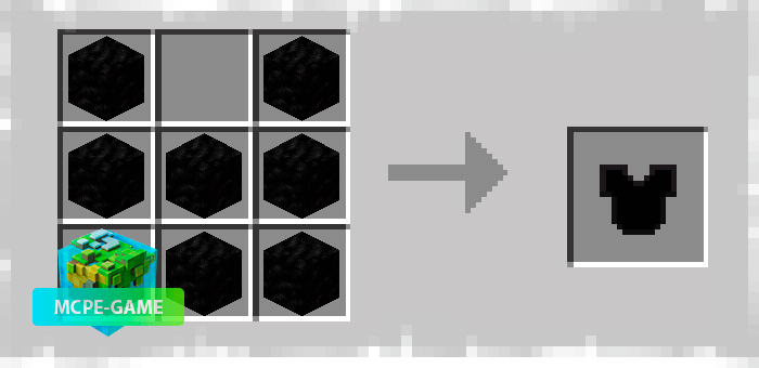 Armor made of blocks of coal