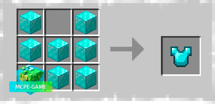 Armor made of diamond blocks