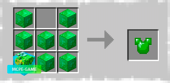 Armor made of emerald blocks