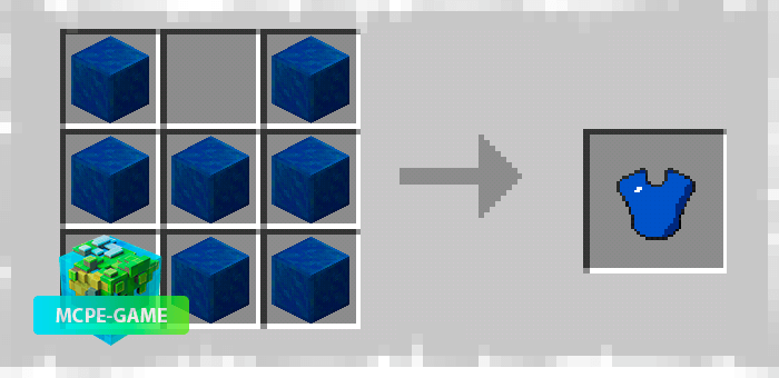 Armor made of lapis lazuli blocks