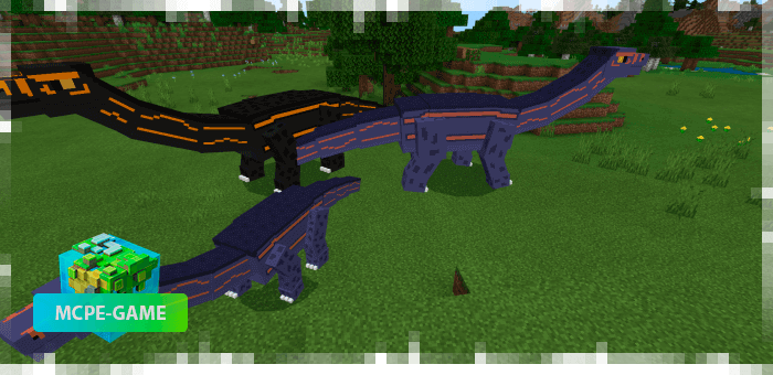 Apatosaurus from the Prehistoric Rift mod in Minecraft PE