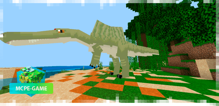 Egyptian Spinosaurus from the dinosaur mod Project Spinosaurid for Minecraft PE