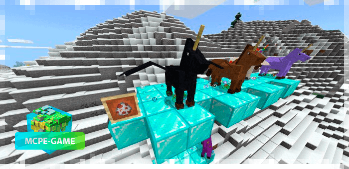 Pegasi from the Unicorns and Butterflies mod for Minecraft PE