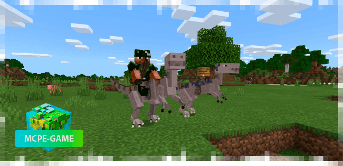 Velociraptor and Pterodactyl mod for Minecraft PE