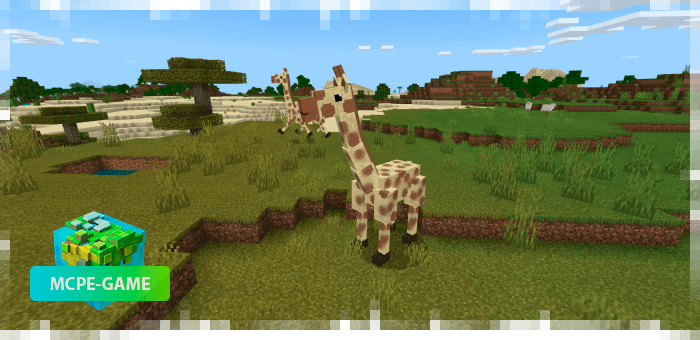 Giraffes from the World Animals mod