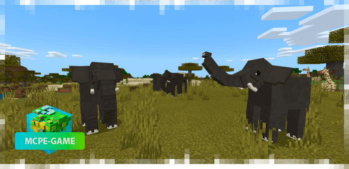 Elephants from the World Animals mod