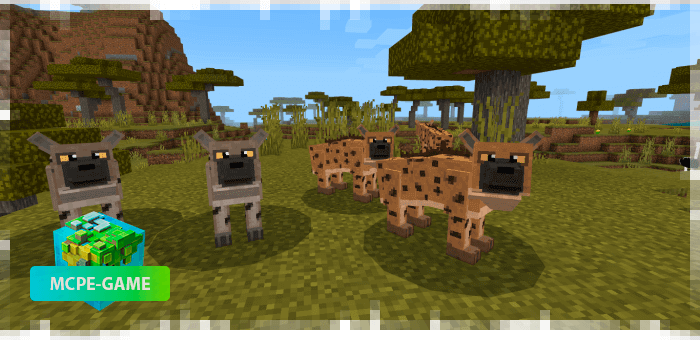 Hyenas from the World Animals mod