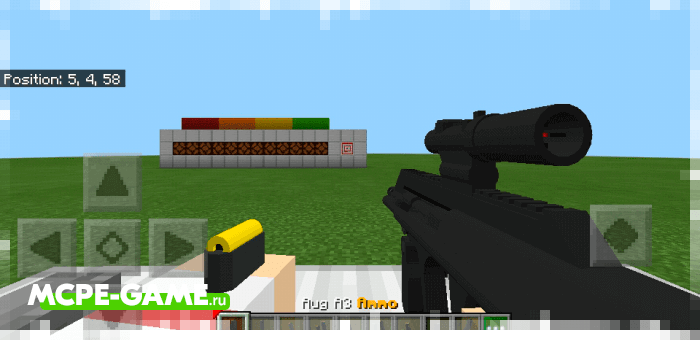 AUG A3 из мода на огнестрельное оружие BlockOps для Майнкрафт