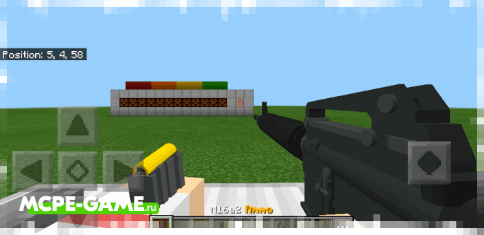 M16a2 from the BlockOps firearms mod for Minecraft