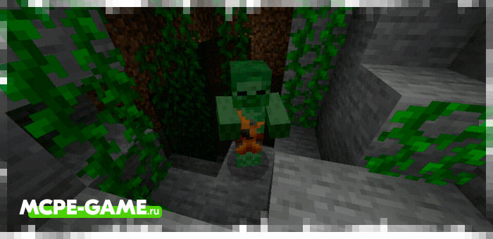 Zombie savages from the Caveman Buddy caveman mod in Minecraft