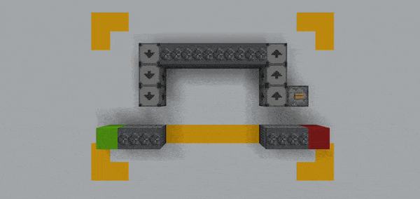 Raising and lowering blocks from the Conveyor Craft mod for Minecraft PE
