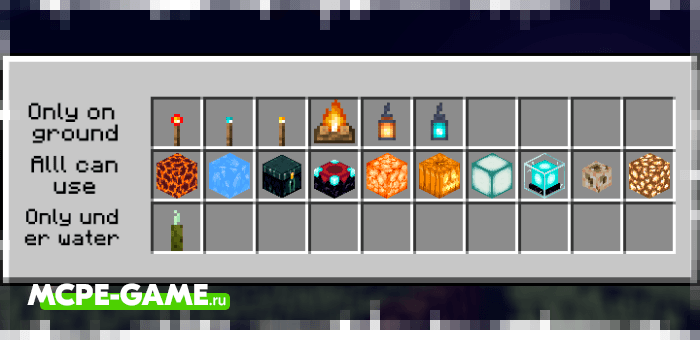 Dynamic Light Sources - Mod for glowing blocks in hand, throwing torch and miner's helmet