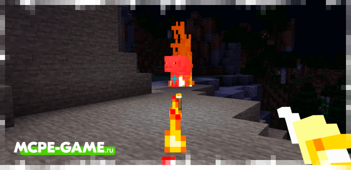 Throwing torches from Dynamic Light Sources in Minecraft PE
