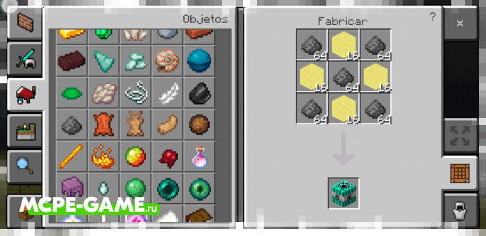 New Crafting Recipes from the Ethercraft Paradise mod in Minecraft