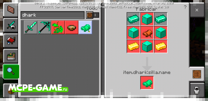 New Crafting Recipes from the Ethercraft Paradise mod in Minecraft