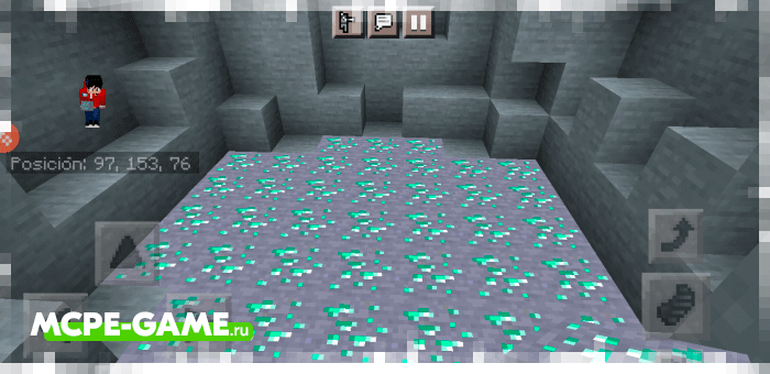 New Heaven (upper world) Ore from the Ethercraft mod in Minecraft