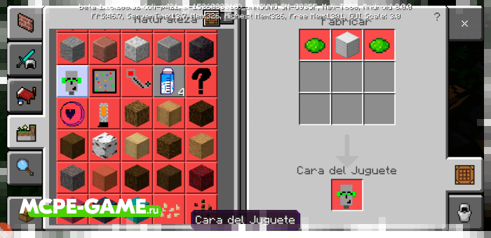 Craft Recipes from the Fenix Family mod in Minecraft PE