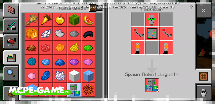 Craft Recipes from the Fenix Family mod in Minecraft PE
