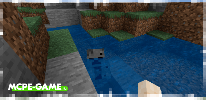 Dark Drowned from the Improved Zombies mod on Minecraft PE
