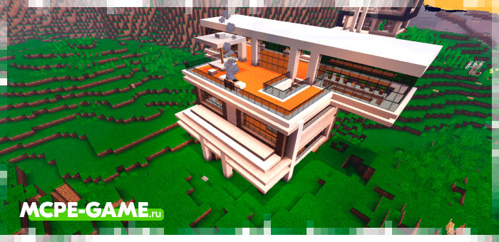 Modern Penthouse from the Instant Houses mod in Minecraft