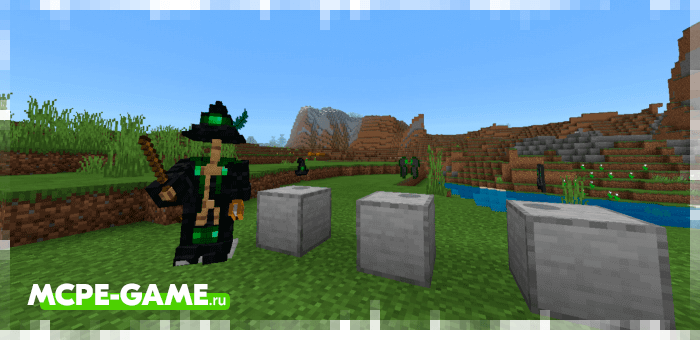 Wizard clothes from the Magical Broomstick mod for Minecraft