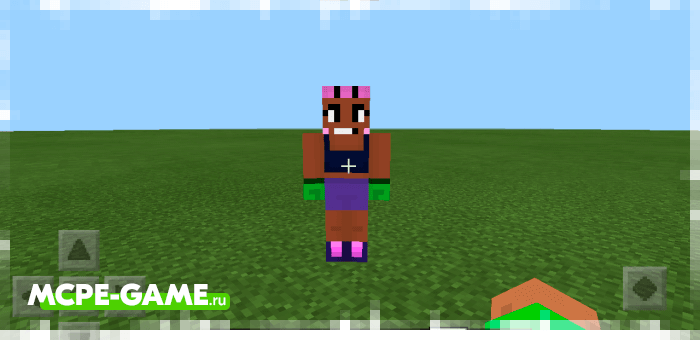 Rose from the Brawl Stars mod on Minecraft PE