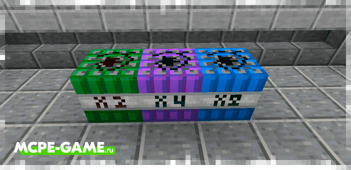 New TNT blocks from the More TNT mod in Minecraft