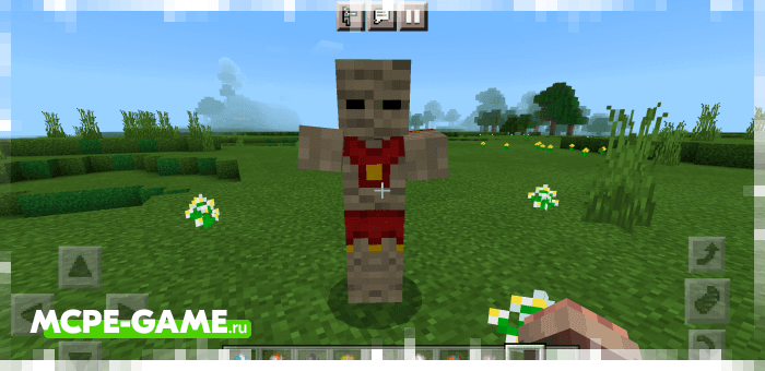 A mummified zombie from the More Zombies mod in Minecraft