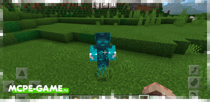 Diamond Zombie from the More Zombies mod in Minecraft