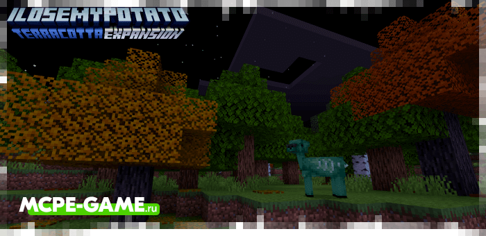 Zombie deer from the Terracotta Expansion mod on Minecraft PE