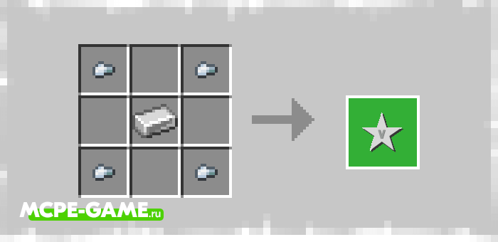 Recipe for the Token from the Village Guards mod in Minecraft PE