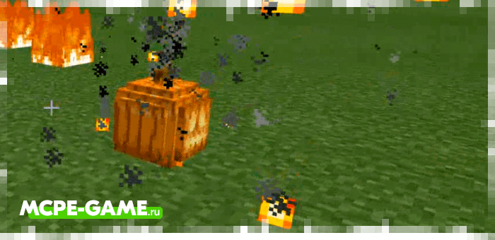 Pumpkin Bombs from the Wizardry mod in Minecraft