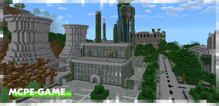 Apocalyptic City - Map with huge ruined and abandoned city in Minecraft