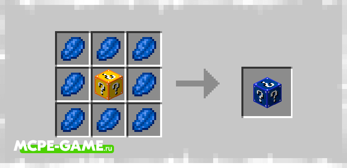 Lapis Lazuli Lucky Block from Elingo's Lucky Block mod in Minecraft
