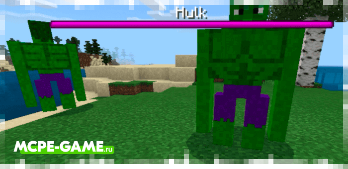 Minecraft mod for the Hulk from the Marvel Universe