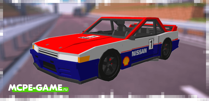 Nissan R32 GTR NISMO из мода на машины JDM Legacy Car Pack на Майнкрафт