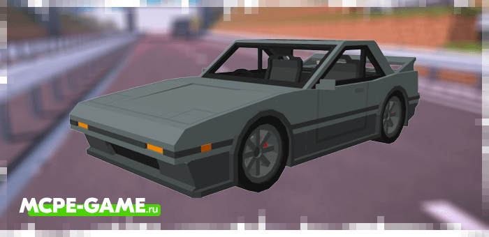 Toyota MR2 AW11 from the JDM Legacy Car Pack mod in Minecraft