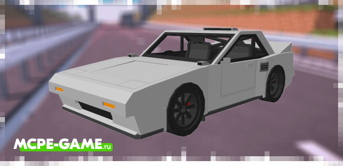 Toyota MR2 AW11 Mod из мода на машины JDM Legacy Car Pack на Майнкрафт