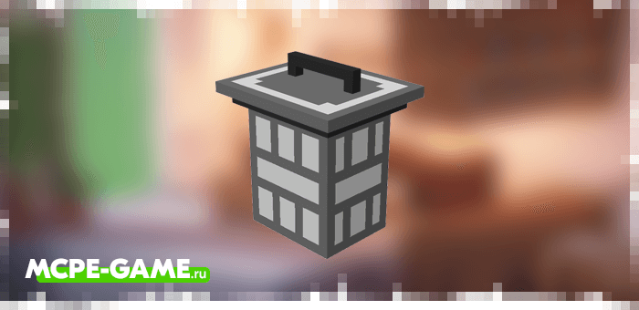 Garbage bin from the Kitchen Appliances mod in Minecraft