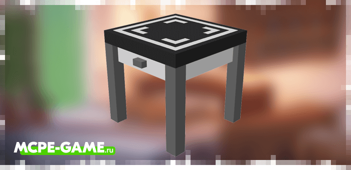 Square Table from the Kitchen Appliances mod in Minecraft