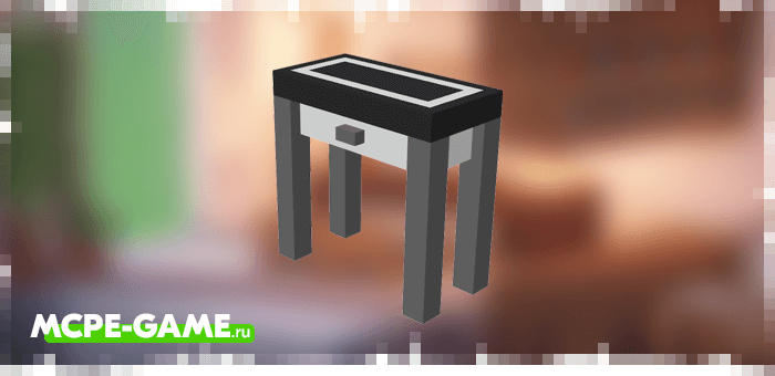 Rectangular Table from the Kitchen Appliances mod in Minecraft