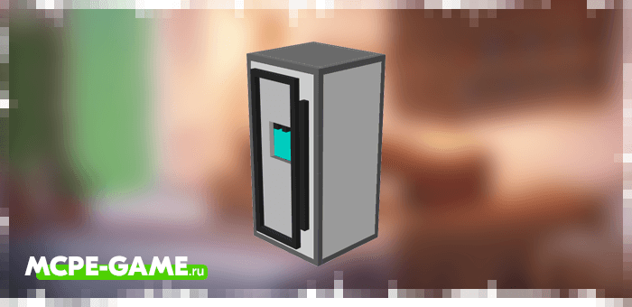 Refrigerator with Ice Maker from the Kitchen Appliances mod in Minecraft