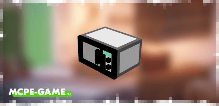 Microwave from the Kitchen Appliances mod in Minecraft