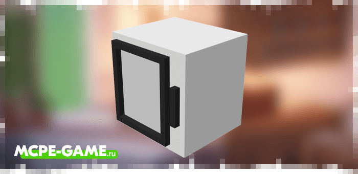 A hanging cabinet from the Kitchen Appliances mod in Minecraft