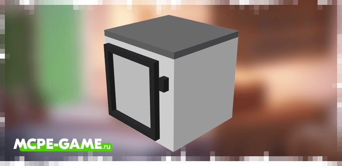 Single-door kitchen cabinet from the Kitchen Appliances mod in Minecraft