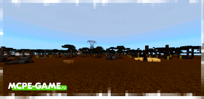 Destroyed world in the Last Day on Earth survival map in Minecraft