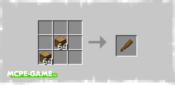 Recipe for crafting bat from More Spartan Weapon mod in Minecraft