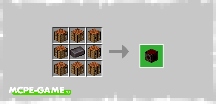 Recipe for Uncrafting Table in Minecraft