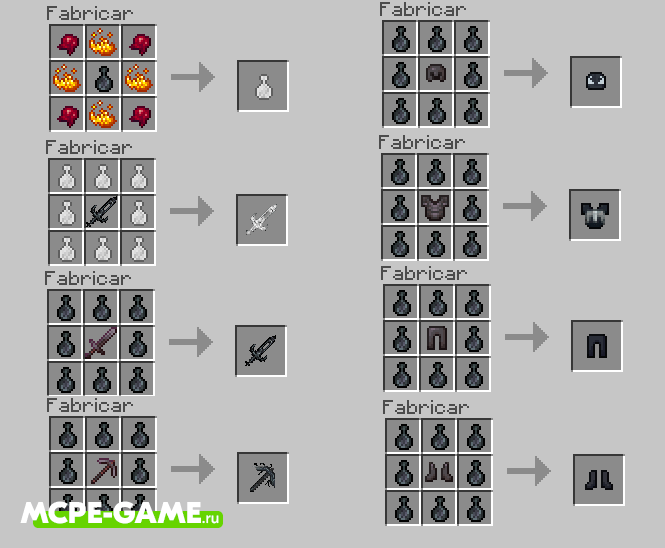 Рецепты крафта из мода VenomCraft на Майнкрафт